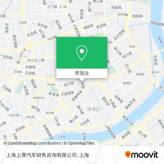 上海上厚汽车销售咨询有限公司地图