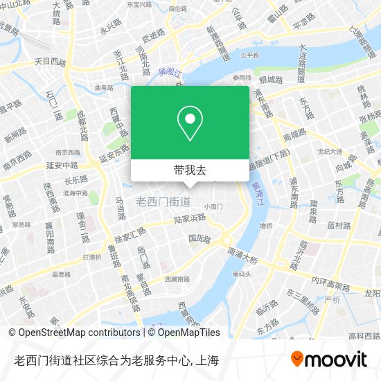老西门街道社区综合为老服务中心地图