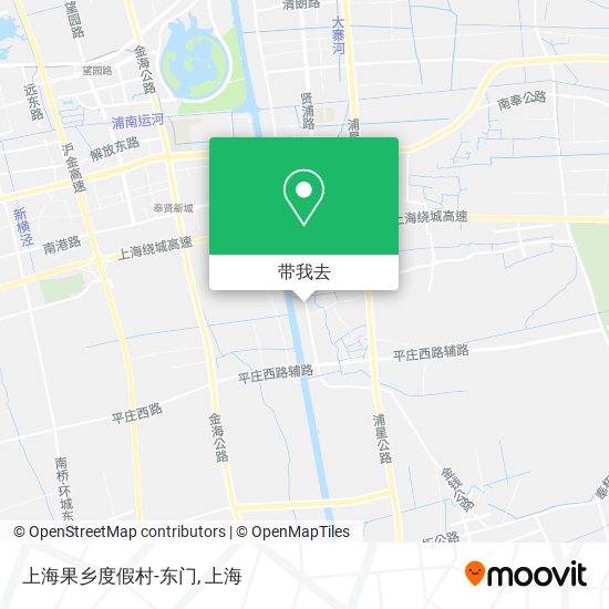 上海果乡度假村-东门地图