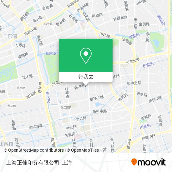 上海正佳印务有限公司地图