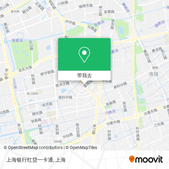 上海银行红贷一卡通地图