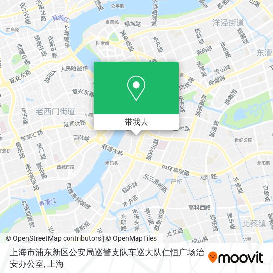 上海市浦东新区公安局巡警支队车巡大队仁恒广场治安办公室地图