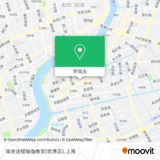瑜舍连锁瑜伽教室(世博店)地图