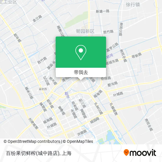 百纷果切鲜榨(城中路店)地图