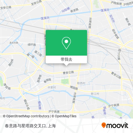 春意路与星塔路交叉口地图