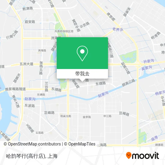 哈韵琴行(高行店)地图
