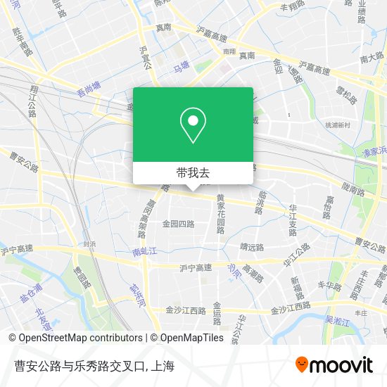 曹安公路与乐秀路交叉口地图