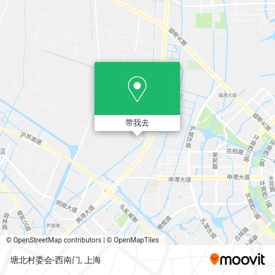 塘北村委会-西南门地图