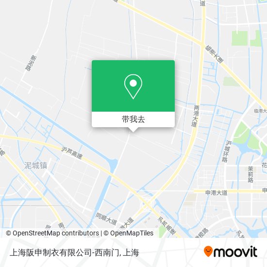上海阪申制衣有限公司-西南门地图