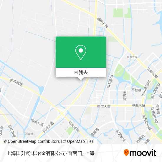 上海田升粉末冶金有限公司-西南门地图