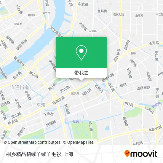 桐乡精品貂绒羊绒羊毛衫地图