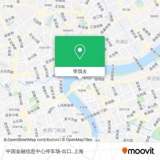 中国金融信息中心停车场-出口地图