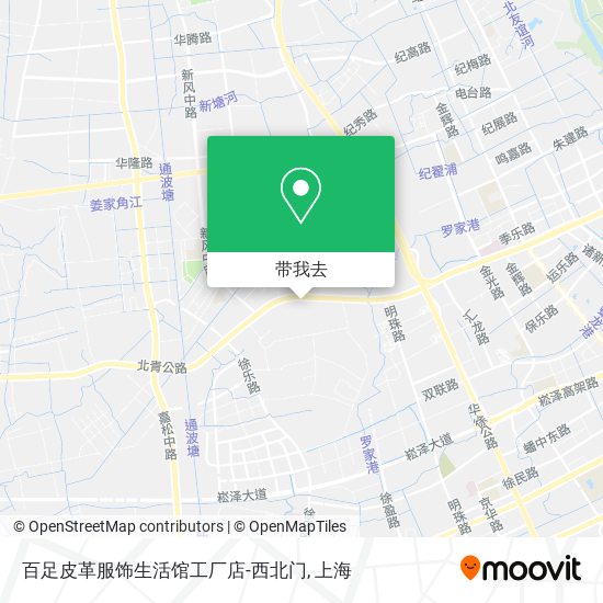 百足皮革服饰生活馆工厂店-西北门地图