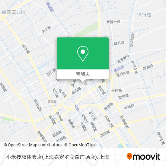 小米授权体验店(上海嘉定罗宾森广场店)地图