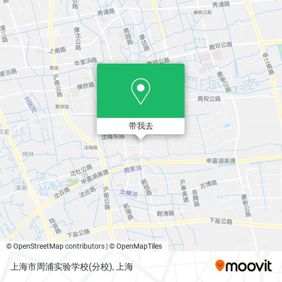 上海市周浦实验学校(分校)地图