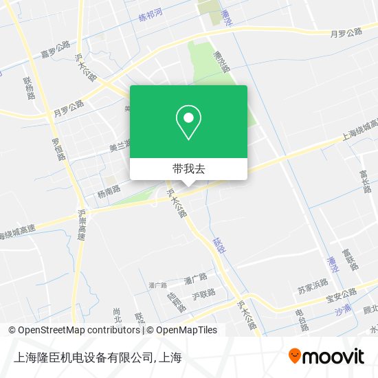 上海隆臣机电设备有限公司地图