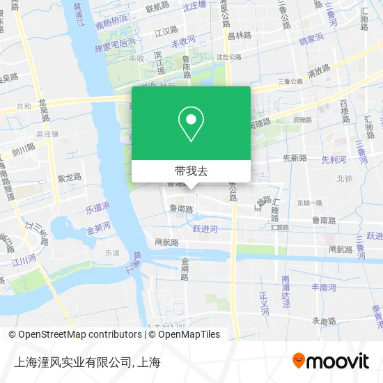 上海潼风实业有限公司地图