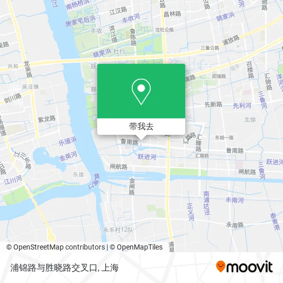 浦锦路与胜晓路交叉口地图