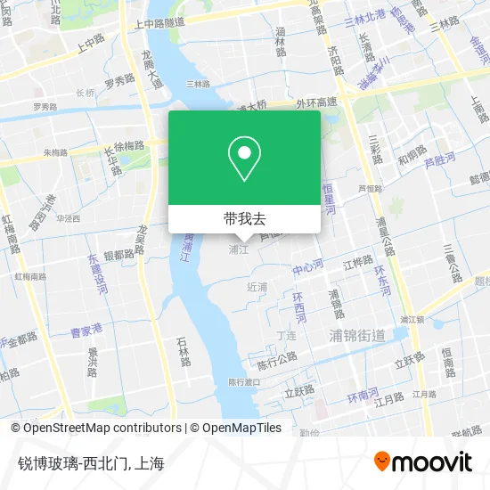 锐博玻璃-西北门地图