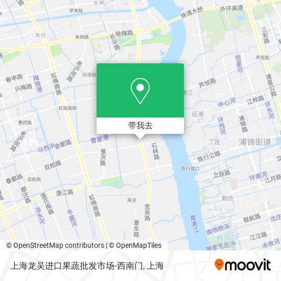 上海龙吴进口果蔬批发市场-西南门地图