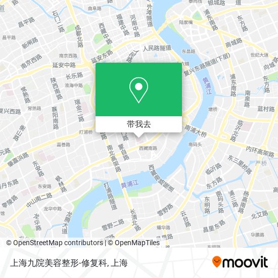 上海九院美容整形-修复科地图