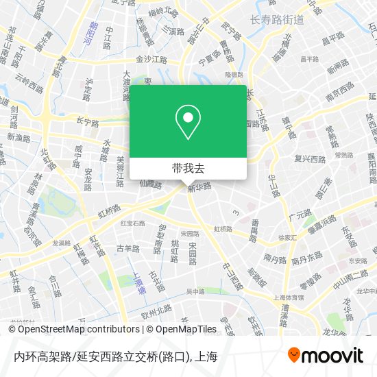 内环高架路/延安西路立交桥(路口)地图