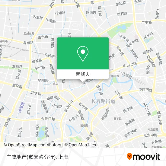 广威地产(岚皋路分行)地图