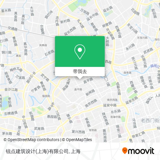 锐点建筑设计(上海)有限公司地图