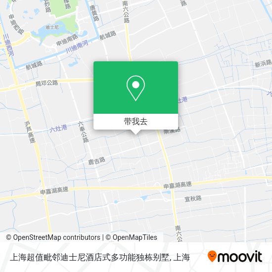 上海超值毗邻迪士尼酒店式多功能独栋别墅地图