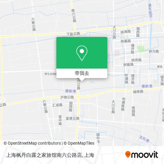 上海枫丹白露之家旅馆南六公路店地图