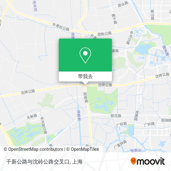 千新公路与沈砖公路交叉口地图