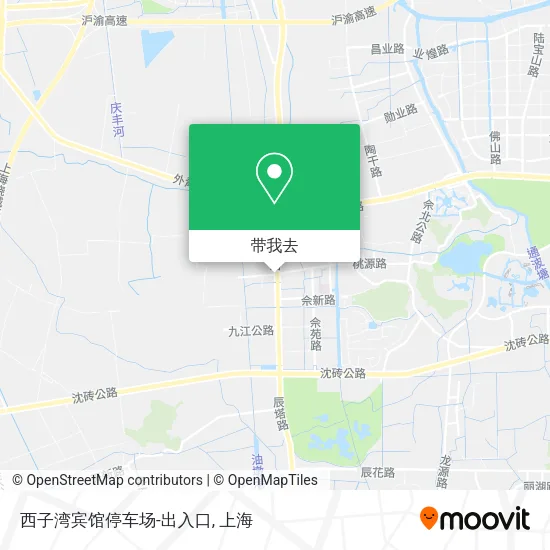 西子湾宾馆停车场-出入口地图