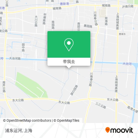 浦东运河地图