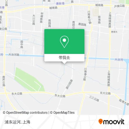 浦东运河地图