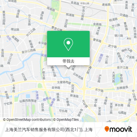 上海美兰汽车销售服务有限公司(西北1门)地图