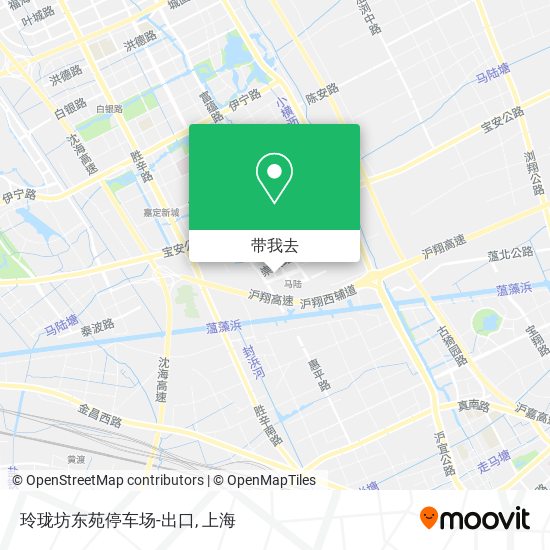 玲珑坊东苑停车场-出口地图