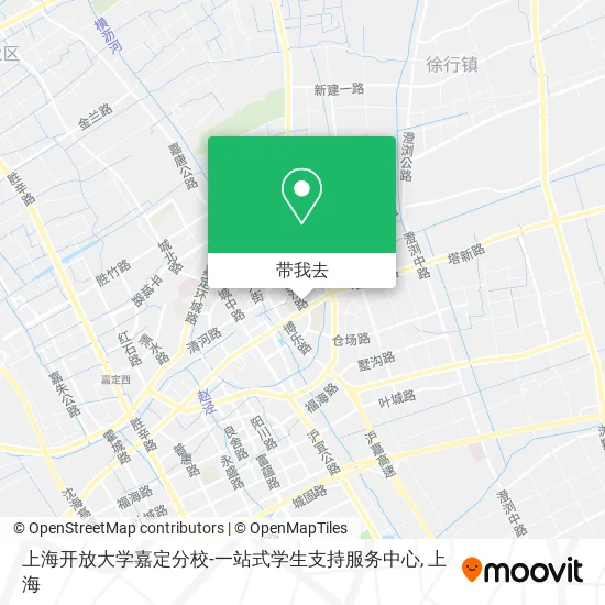 上海开放大学嘉定分校-一站式学生支持服务中心地图