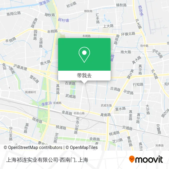 上海祁连实业有限公司-西南门地图