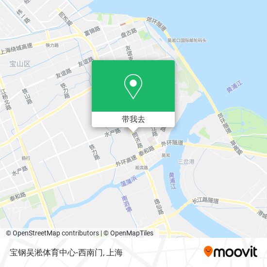 宝钢吴淞体育中心-西南门地图