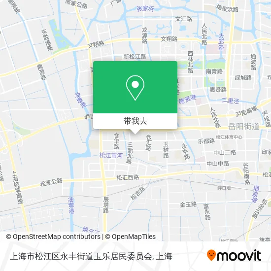 上海市松江区永丰街道玉乐居民委员会地图