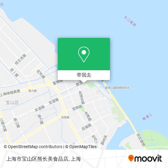 上海市宝山区熊长美食品店地图