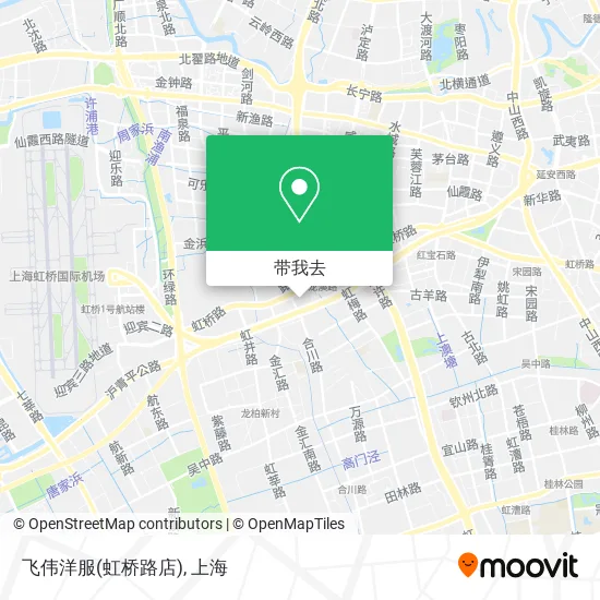 飞伟洋服(虹桥路店)地图