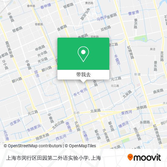 上海市闵行区田园第二外语实验小学地图