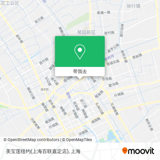 美宝莲纽约(上海百联嘉定店)地图