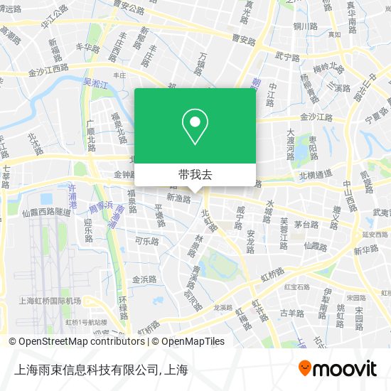 上海雨束信息科技有限公司地图