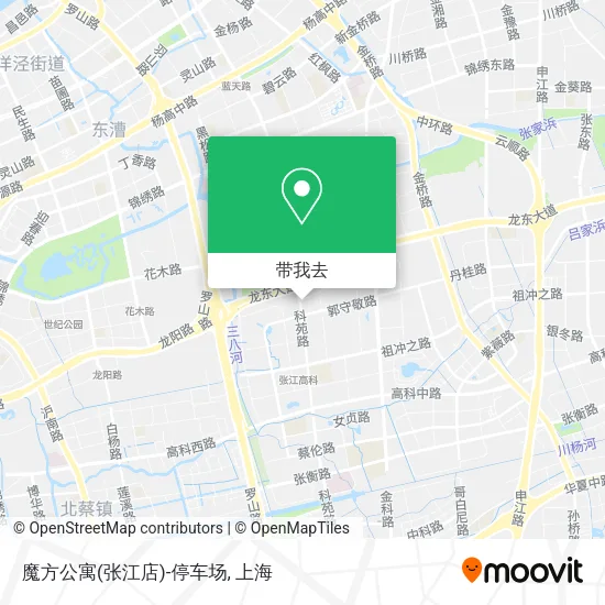 魔方公寓(张江店)-停车场地图
