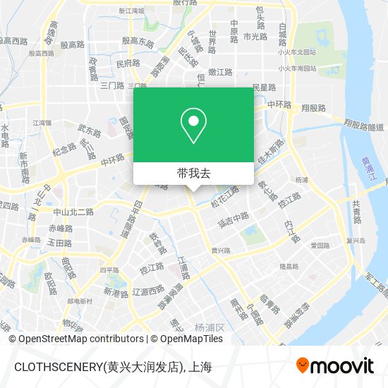 CLOTHSCENERY(黄兴大润发店)地图