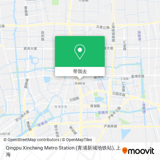 Qingpu Xincheng Metro Station (青浦新城地铁站)地图