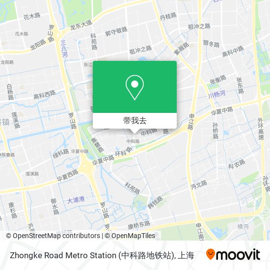Zhongke Road Metro Station (中科路地铁站)地图