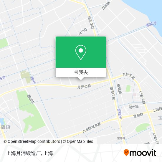 上海月浦锻造厂地图